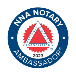 NNA Notary Ambassador (R) Badge2023
